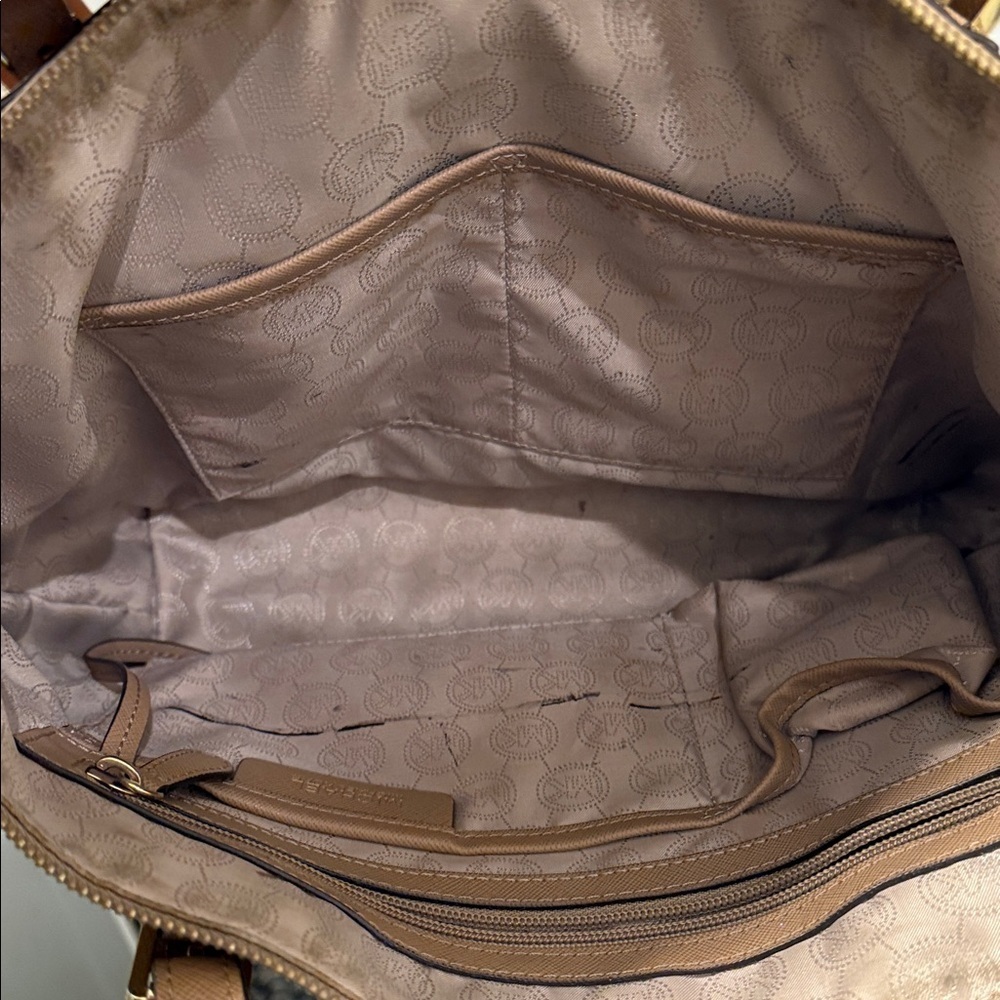 Michael Kors Beige Leather Tote - Picture 10 of 12